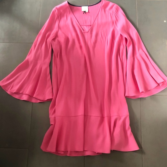 ANTHROPOLOGIE Bell Sleeve Ruffle Hem Swing Dress - Picture 4 of 8